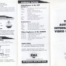 The Fifth Australian International Video Festival Program