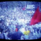 Crowd scene at the 1st anniversary rally from The Greatest Advertising Campaign ... [from the video]
