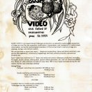 Posteradvertising Bush Video as a production co-op. Drawing by Mick Glasheen (1974)