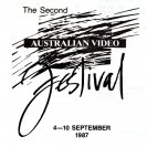 The logo for the Catalogue of the 2nd Australian Video Festival,Sydney, September 4-10 1987.