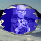 still from "Teleologic Telecast from Planet Earth: on board with Buckminster Fuller". (c) Mick Gasheen, 1970.