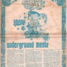 Front page of the Underground Media issue of Tharunka, with the article by Albie Thoms (see text)