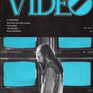 Cover of City Video, vol.1, no.3, with Stephen Jones in front of monitors at Open Processes [photo: Sandy Edwards]