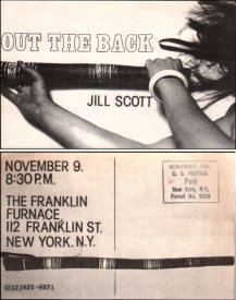 Franklin Furnace notice for Jill Scott's 