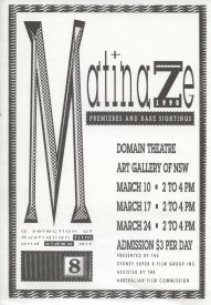 Matinaze 1990 Program