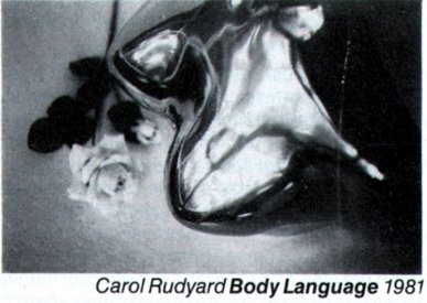 Catalogue image from Carol Rudyard's Body Language (1981), one of the installations at the Art Gallery of NSW.