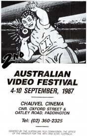 Programme sheet for the 2nd Australian Video Festival.