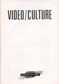 Catalogue cover for Video/Culture.