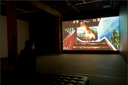 Angelica Mesiti, The Line of Lode and Death of Charlie Day, Installation View, Artspace, Sydney, 2009